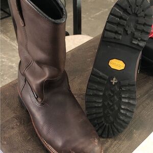 Redwing Leather Boot Size 12D, New, Never Worn, Waterproof,Pull-on, Steel Toe